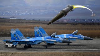 In Seconds Russian IskanderM Missile Destroys Ukrainian SU27 Fighter Jet at Myrhorod [upl. by Lilli]