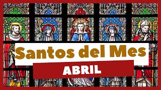 Santoral de ABRIL 🙏 Santos de abril  Calendario santoral santoral santosdeldia dios [upl. by Yenruoj]