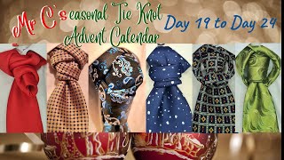 How to Tie a Tie  Advent Calendar Days 19  24 [upl. by Aimahs]