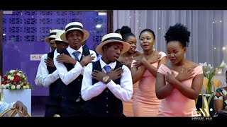 PERFECT WEDDING  Best Tanzanian Wedding Entrance Dance I Have Ever Seen [upl. by Layne]