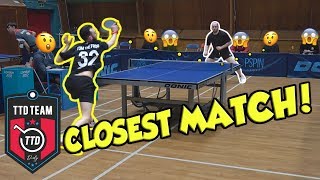 CLOSEST MATCH EVER  TableTennisDaily Team  Ep 10 [upl. by Aenahs]