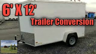 6x12 Enclosed Trailer Camper Conversion [upl. by Rosenberger29]