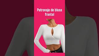 Patronaje de blusa cruzada costura patrondecostura blusasdemoda moda [upl. by Dix]