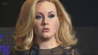 Adele waxwork figure unveiled at Madame Tussauds [upl. by Mur]