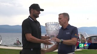 Mardy Fish wins American Century Championship golf tournament [upl. by Beverlie556]