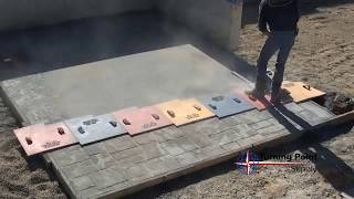 How to Use Stamped Concrete Powder Release  Brickform Antique Release  Charlotte and Raleigh NC [upl. by Buonomo377]