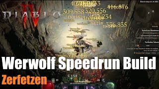 Diablo 4 Druide Werwolf Speed Build ✅ Guide Deutsch [upl. by Salter]