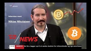 TV2 News om Bitcoin Interview m Niklas Nikolajsen [upl. by Japeth]