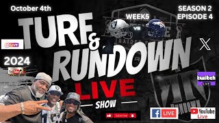 Raiders Vs Broncos PreviewDavante Adams DRAMA amp MORE Turf and Rundown Show [upl. by Aitram]