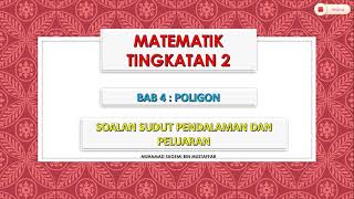 MATEMATIK TINGKATAN 2  LATIH TUBI POLIGON [upl. by Aihsal790]