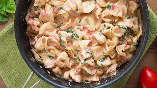 Whats for dinner Creamy Shrimp Tortellini [upl. by Naaman]