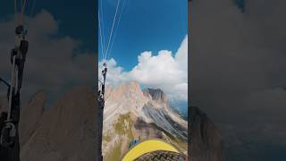 Morning flight mountains paragliding dolomites dolomitesfun hikeflydolomiti onelifeliveit1 [upl. by Gusty]