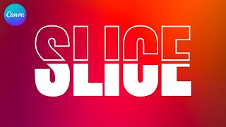 Sliced Outline Text Effect Tutorial in Canva [upl. by Johst]