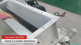 Strongwin Feed Crumble Machine Testing Video Email toppelletmachinegmailcom [upl. by Yttam96]