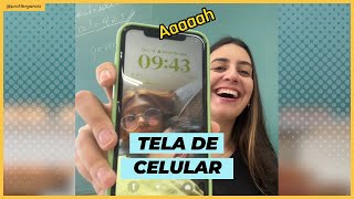 Hoje a chamada é de TELA DE BLOQUEIO DO CELULAR [upl. by Aicinad]