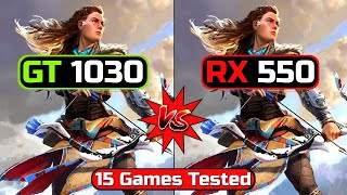 GT 1030 vs Rx 550  Biggest Comparison [upl. by Sugirdor]