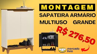 MONTAGEM Sapateira Armário Hall Flow [upl. by Eanej170]