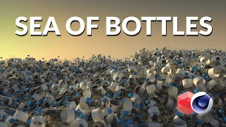 Cinema4D Tutorial Sea of Bottles [upl. by Ilrac260]