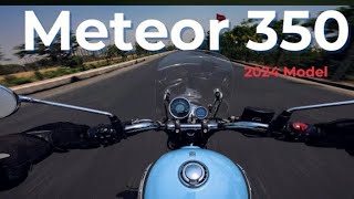 royal Enfield Meteor 350 neu lonch 2024 e20 BS7 model ride review experience and impression royal [upl. by Harriot]