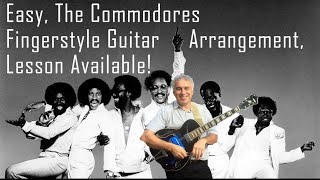 Easy Commodores Lionel Richie fingerstyle guitar lesson available [upl. by Alita416]