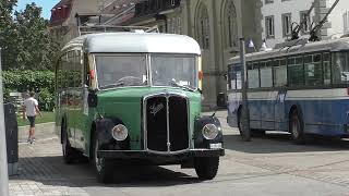 JEP 2024 Saurer car alpin tpf 307 1953 Fribourg environs 202409 [upl. by Orlov]