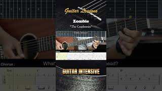 Zombie  The Cranberries  EASY Guitar Tutorial  Guitar Lessons TAB guitarhowto [upl. by Matilde135]