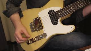 Waterslide Guitars TStyle Coodercaster Blonde w Lollar Lap Steel  AA Guitars Deco Foil Pickups [upl. by Dwayne]