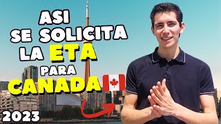 ¿Como solicitar tu eTA🇨🇦✈️  FACIL y RAPIDO [upl. by Quinton409]