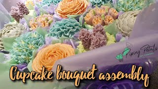 How to assemble a cupcake bouquet [upl. by Acsicnarf]