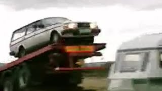 Crazy Volvo Caravan Jump Pt 2  Top Gear  Series 3  BBC Studios [upl. by Bergess414]