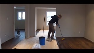 AF Wood Floors Installing Sanding and Staining a Hardwood Floor [upl. by Arannahs]