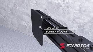 Simrigscom eXodus sim racing cockpit TRIPLE SCREEN assembly video [upl. by Lukash]