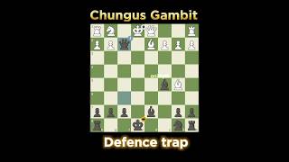 Chungus Gambit 💎  Best chess trap chess gambit checkmate  chesscom shorts [upl. by Wattenberg]