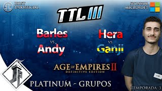 Titans League  Jordan vs LaN  Vivi vs Classic  Hera vs Ganji  Barles vs Andy Platinum  Grupos [upl. by Elburr]