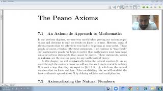 Lecture 6 defining Natural Numbers Axiomatically by Peano Axioms [upl. by Duj]