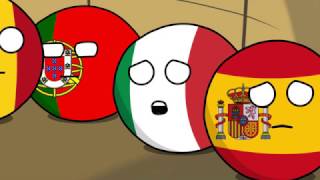 Countryball animation Air balloon adventure [upl. by Okire377]