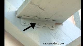 What Is A Stair Tread Bracket  Stairway Construction Parts [upl. by Bouzoun194]