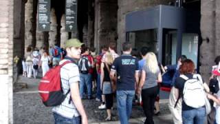 Trafalgar Tours  The Colosseum Tickets and Lines Part 3 by Travelgroupie MOV03053MPG [upl. by Rahmann]