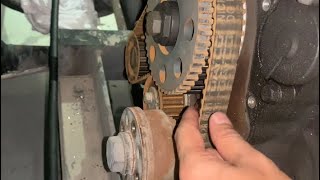 Deutz Engine 2011 Timing Belt Replacement [upl. by Dolley]