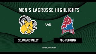 Mens Lacrosse vs FDUFlorham  Highlights 4202024 [upl. by Zeralda]