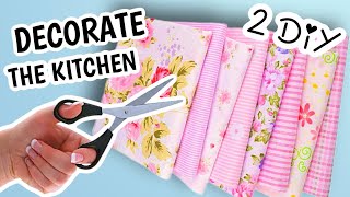 2 sewing projects to decorate the kitchen  DIY Placemat [upl. by Itisahc78]