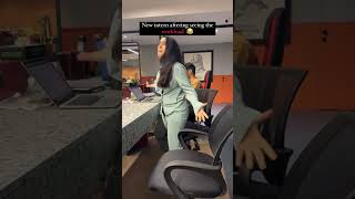 Jabba gaya aapka abba dabba jabba karke 😂 relatable comedy sameekshasud office intern shorts [upl. by Alphard948]