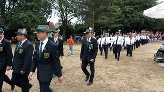 Ottmarsbocholter Schützenfest 2019 Aufmarsch auf dem Schützenplatz [upl. by Eannej745]