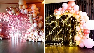 21st Birthday Decoration IdeasBalloon Garland21st Birthday IdeasBirthday Decoration Ideasshorts [upl. by Sirromal]