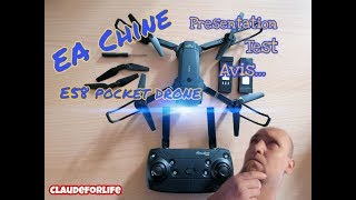 Drone Xpro E58 Pocket Drone de EAchine  Présention  test et avis [upl. by Ahset615]