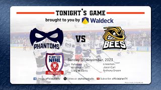 Game Highlights Phantoms vs Bees 12th Nov 23 [upl. by Annahsar246]