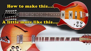 Harley Benton 12 String to Rickenbacker 12 string conversion [upl. by Aletha]