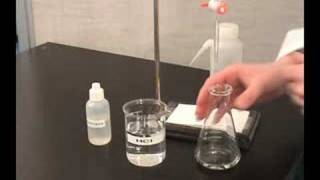 Titration Technique using a buret [upl. by Tebasile]