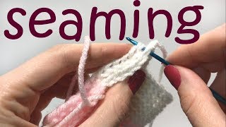 Seaming Together Baby Bootie [upl. by Ahsiener]