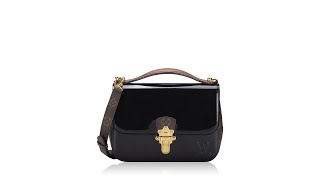 Louis Vuitton Patent Calfskin Monogram Cherrywood BB Noir [upl. by Vashtee]